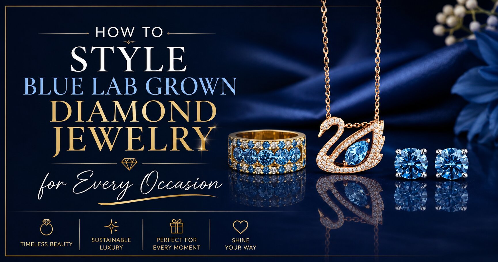 How to Style Blue Lab Grown Diamond Jewelry for Every Occasion
