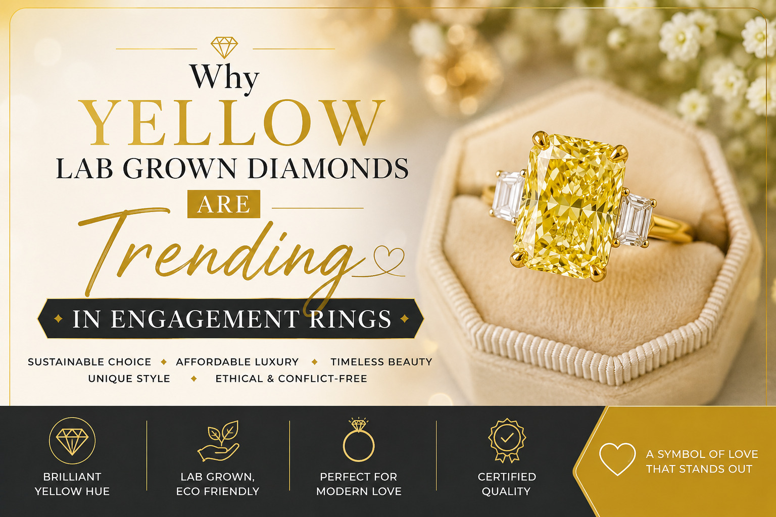 Why Yellow Lab Grown Diamonds Are Trending in Engagement Rings