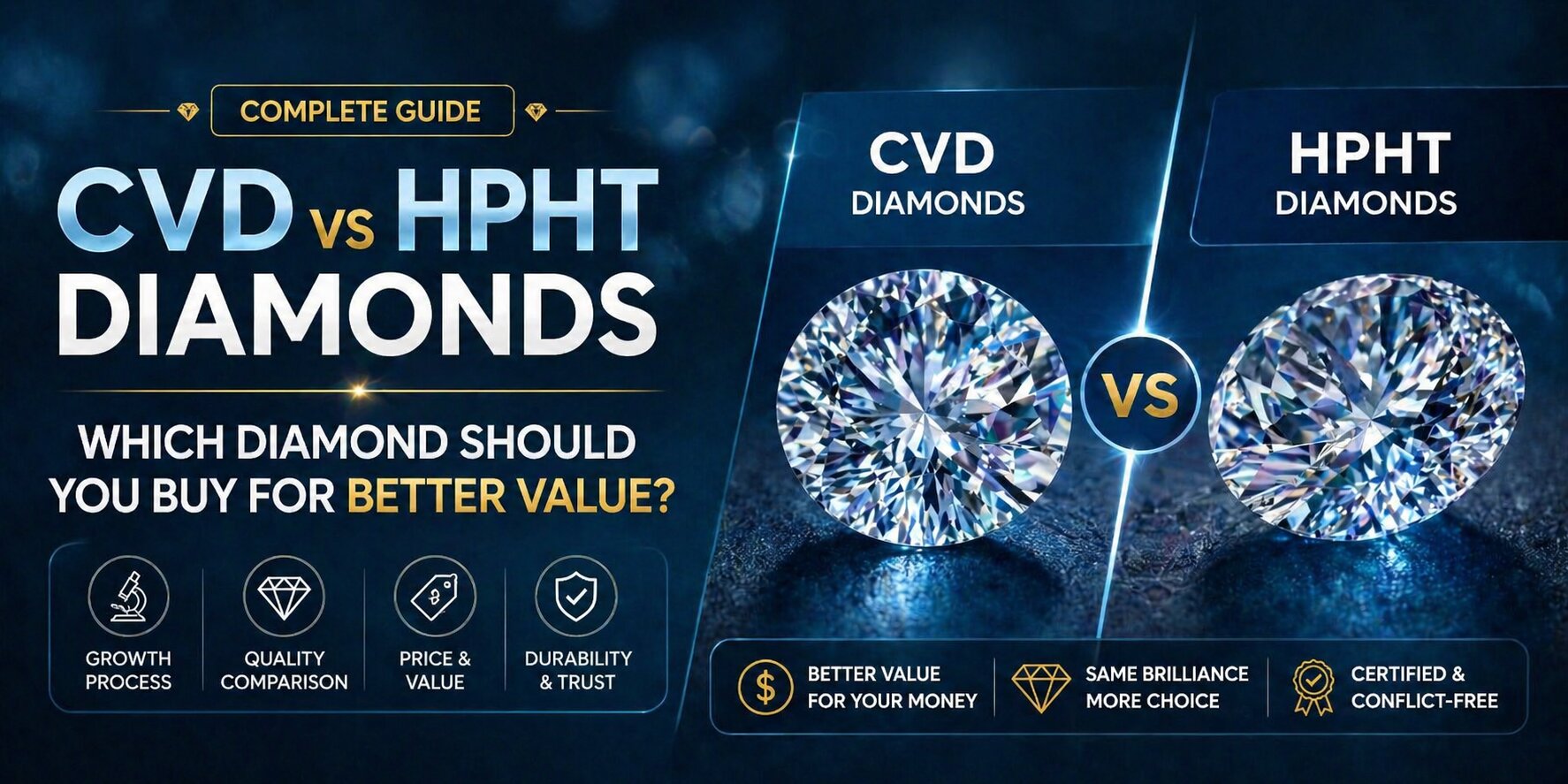 CVD vs HPHT Diamonds Which Diamond Should You Buy for Better Value
