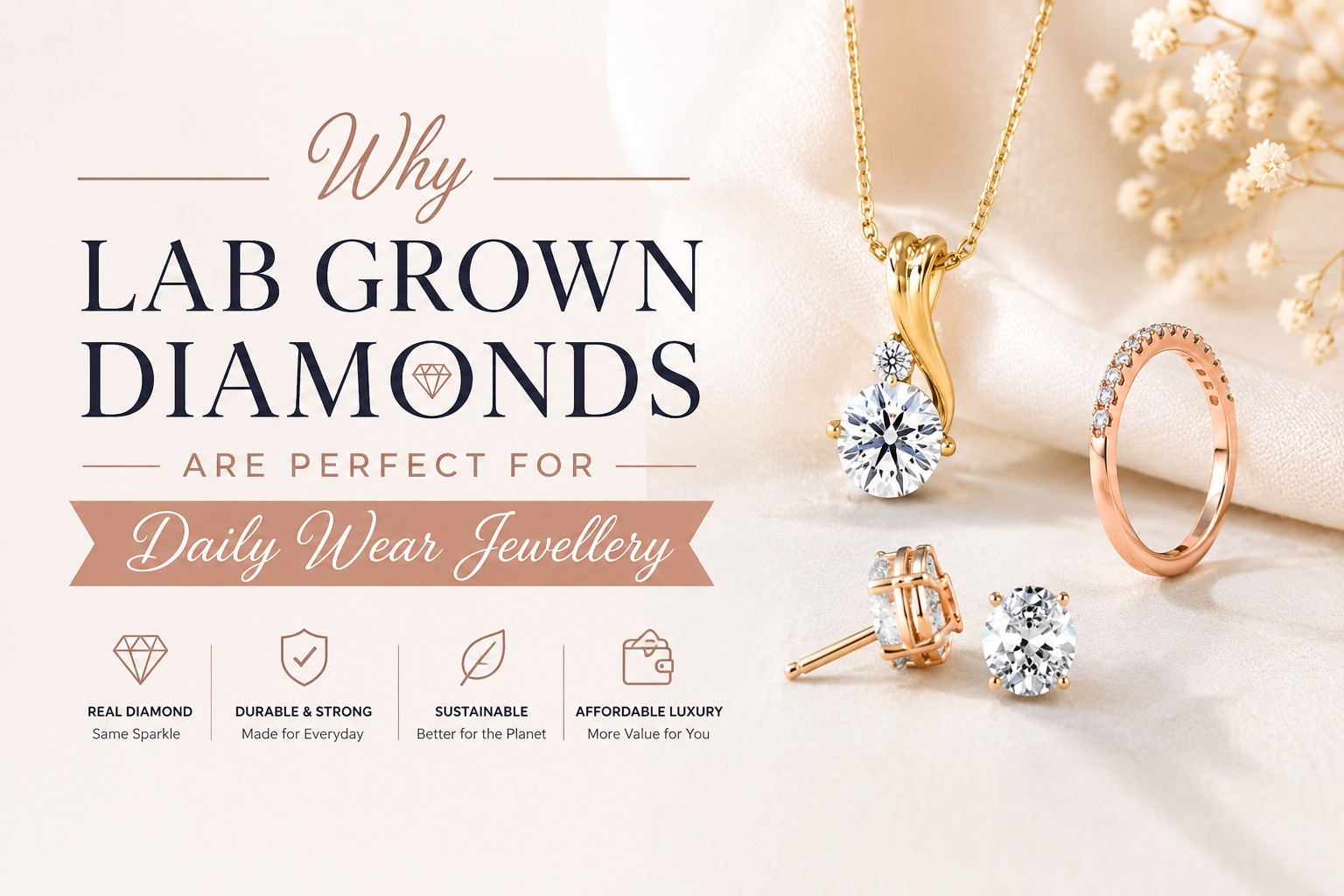 Why Lab Grown Diamonds are Perfect for Daily Wear Jewellery