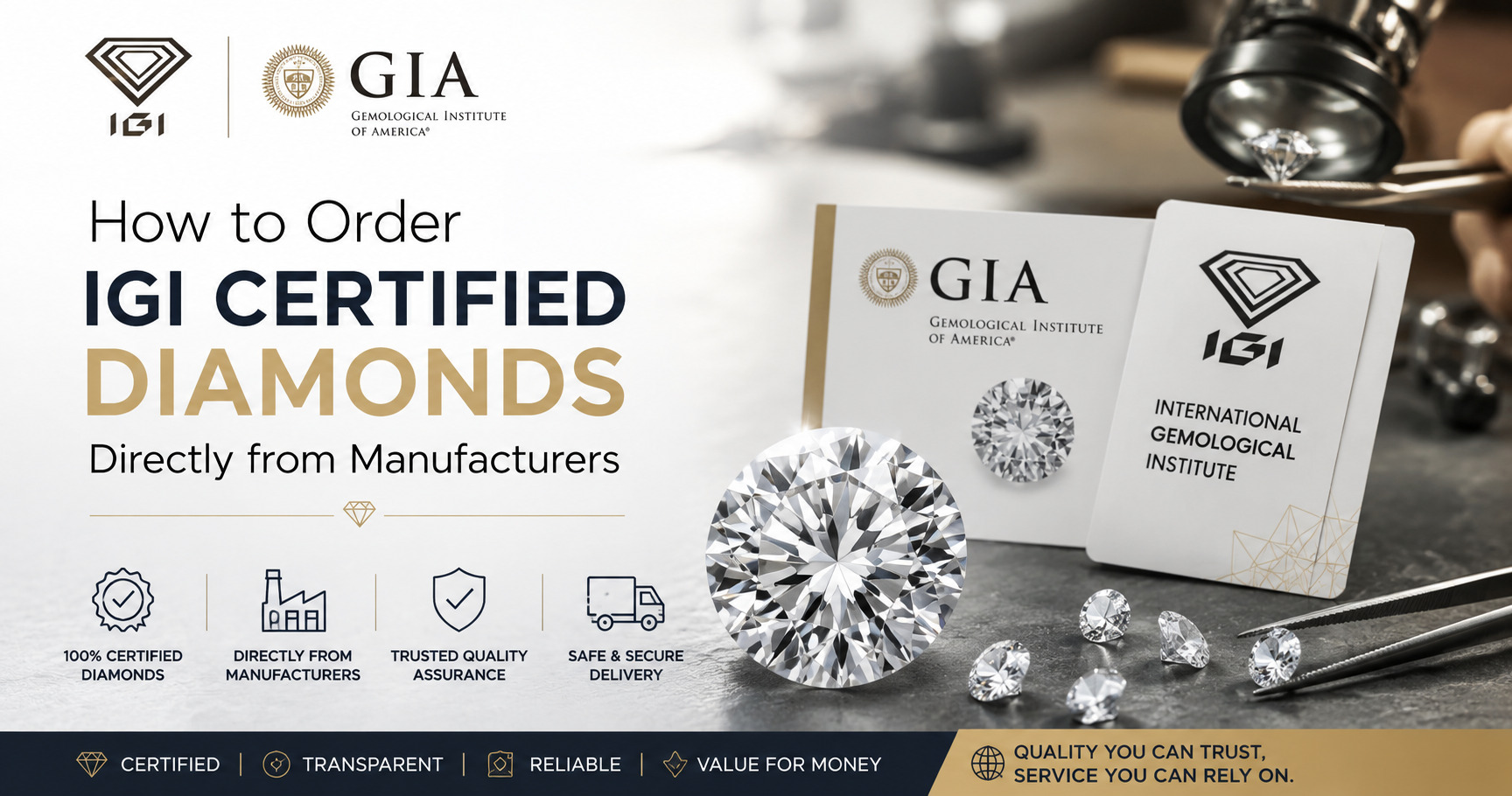 How to Order IGI Certified Diamonds Directly from Manufacturers