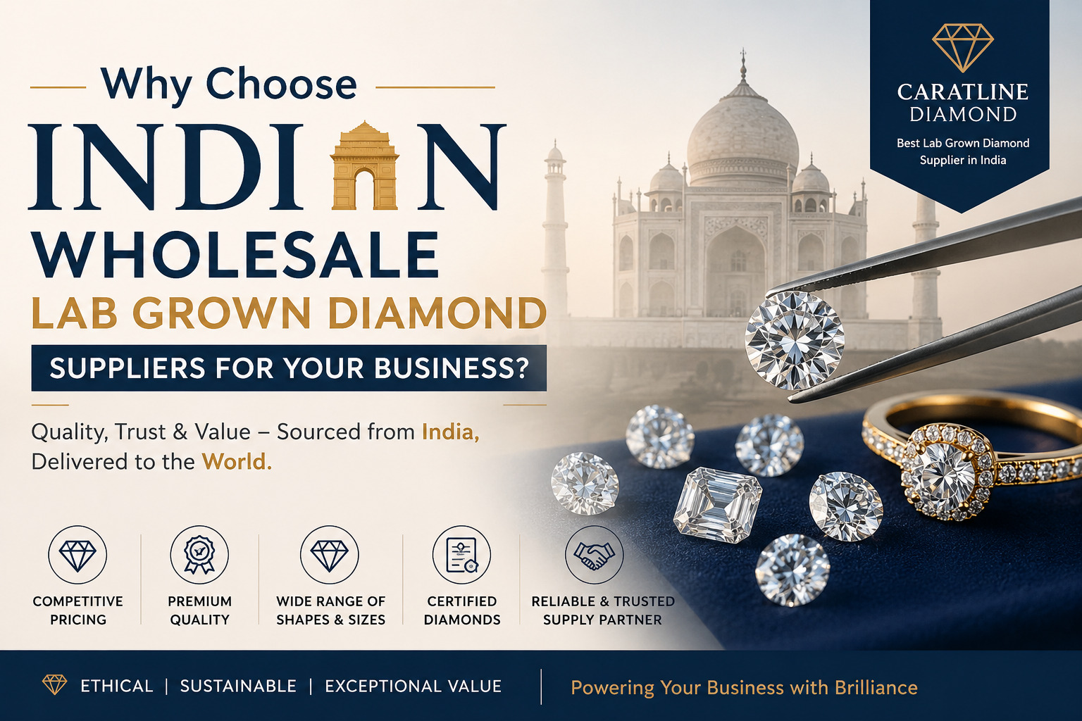 Why Choose Indian Wholesale Lab Grown Diamond Suppliers for Your Business