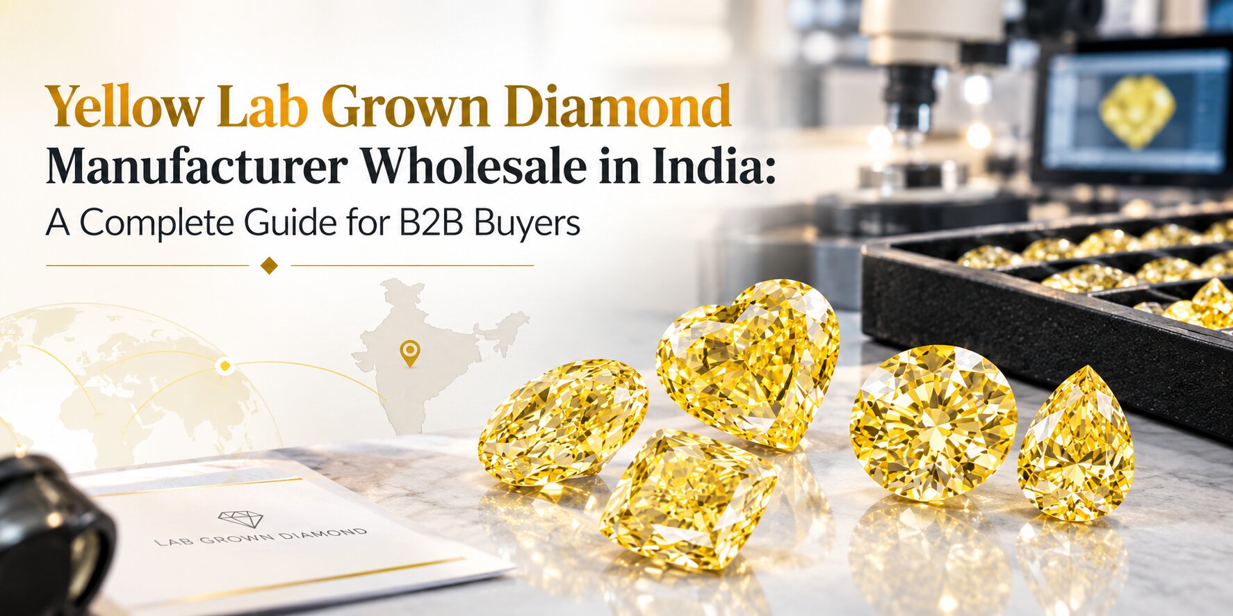 Yellow Lab Grown Diamond Manufacturer Wholesale in India A Complete Guide for B2B Buyers