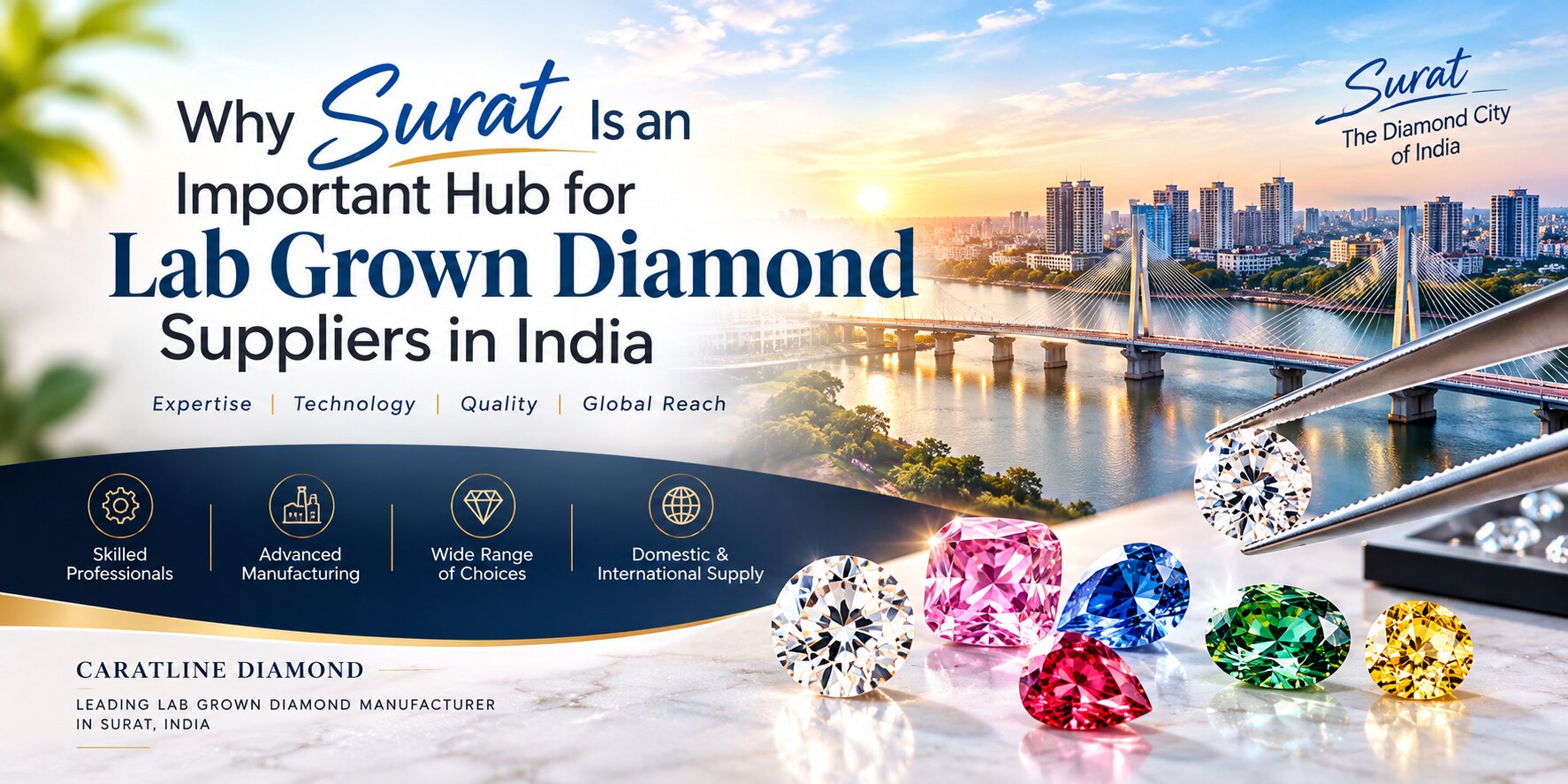 Why Surat Is an Important Hub for Lab Grown Diamond Suppliers in India